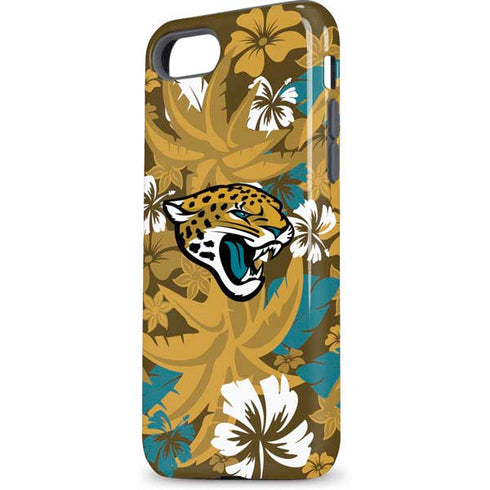 NFL Jacksonville Jaguars Tropical Print iPhone 8 Pro Case