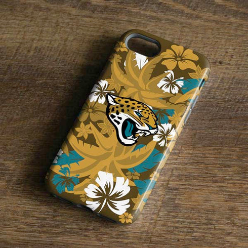 NFL Jacksonville Jaguars Tropical Print iPhone 8 Pro Case