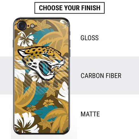 NFL Jacksonville Jaguars Tropical Print iPhone SE (2nd & 3rd Gen) Skin