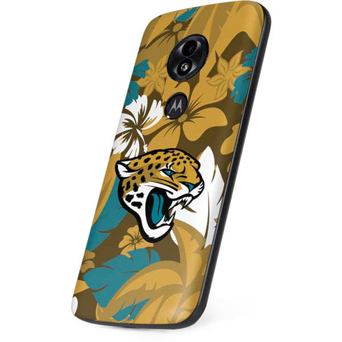 NFL Jacksonville Jaguars Tropical Print Moto E5 Play Skin