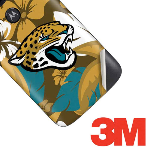 NFL Jacksonville Jaguars Tropical Print Moto E5 Play Skin