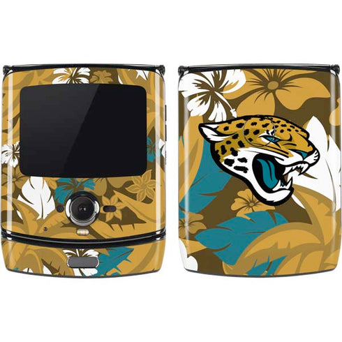 NFL Jacksonville Jaguars Tropical Print Motorola RAZR Skin