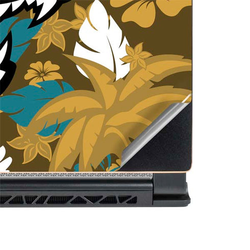 NFL Jacksonville Jaguars Tropical Print MSI GS65 Stealth Laptop Skin