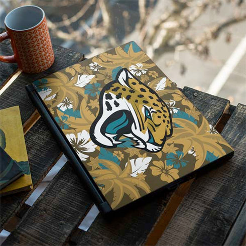NFL Jacksonville Jaguars Tropical Print MSI GS65 Stealth Laptop Skin