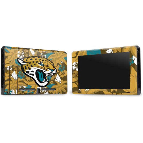 NFL Jacksonville Jaguars Tropical Print Nintendo Switch Bundle Skin