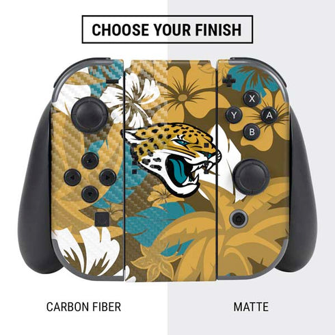 NFL Jacksonville Jaguars Tropical Print Nintendo Switch Bundle Skin