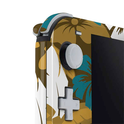 NFL Jacksonville Jaguars Tropical Print Nintendo Switch Lite Skin