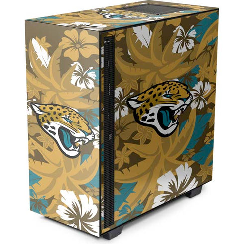 NFL Jacksonville Jaguars Tropical Print NZXT H510 Compact ATX Mid-Tower Case Skin