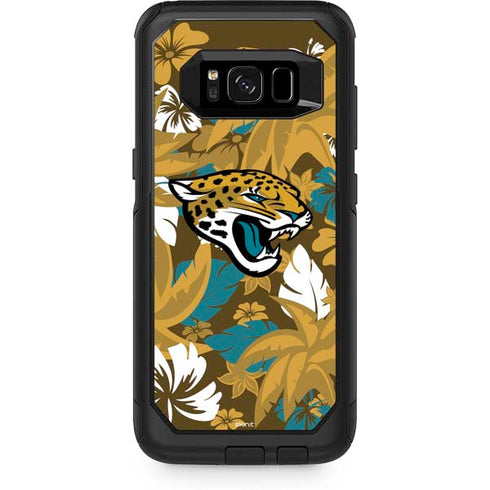NFL Jacksonville Jaguars Tropical Print Otterbox Commuter Galaxy Skin