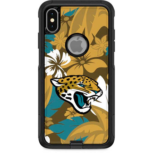 NFL Jacksonville Jaguars Tropical Print Otterbox Commuter iPhone Skin