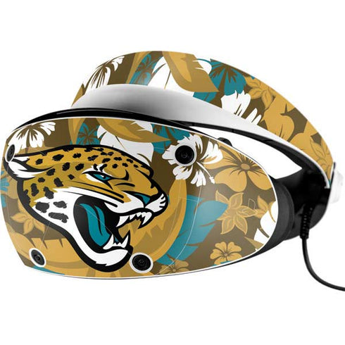 NFL Jacksonville Jaguars Tropical Print PlayStation VR2 Skin