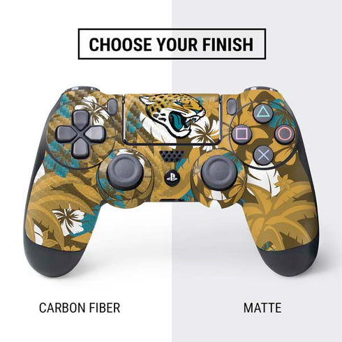 NFL Jacksonville Jaguars Tropical Print PS4 Controller Skin