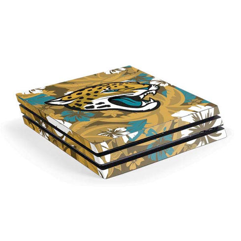 NFL Jacksonville Jaguars Tropical Print PS4 Pro Console Skin