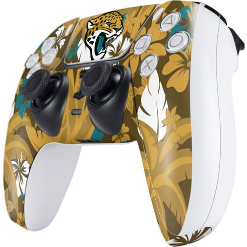 NFL Jacksonville Jaguars Tropical Print PS5 Controller Skin