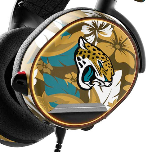 NFL Jacksonville Jaguars Tropical Print SteelSeries Arctis 3 Skin