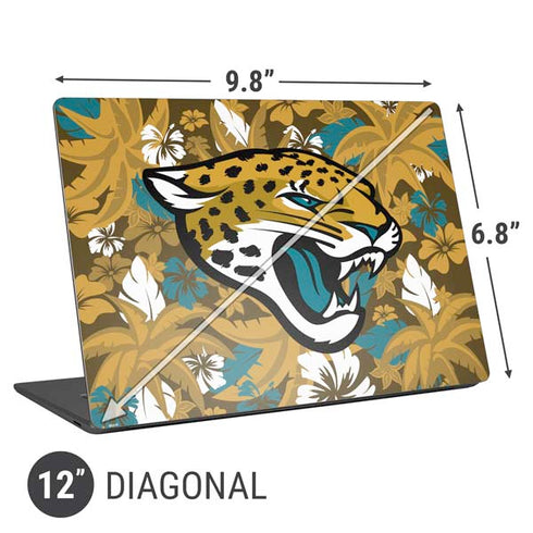 NFL Jacksonville Jaguars Tropical Print Universal Laptop 12in (9.8 x 6.8in) Skin