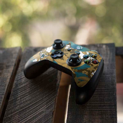 NFL Jacksonville Jaguars Tropical Print Xbox One Controller Skin