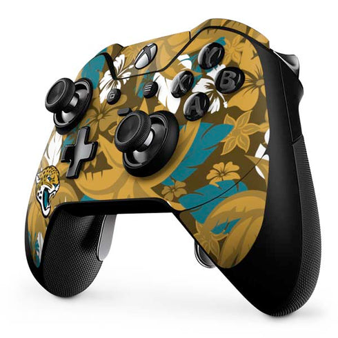 NFL Jacksonville Jaguars Tropical Print Xbox One Elite Controller Skin