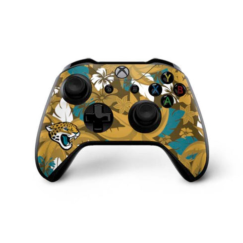 NFL Jacksonville Jaguars Tropical Print Xbox One X Bundle Skin