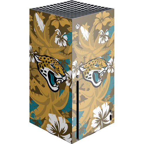 NFL Jacksonville Jaguars Tropical Print Xbox Series X Console Skin