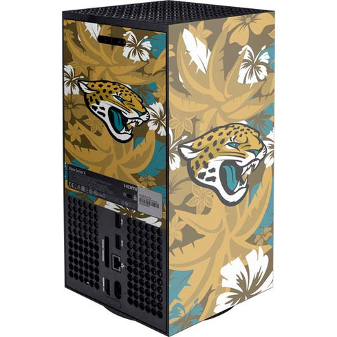 NFL Jacksonville Jaguars Tropical Print Xbox Series X Console Skin