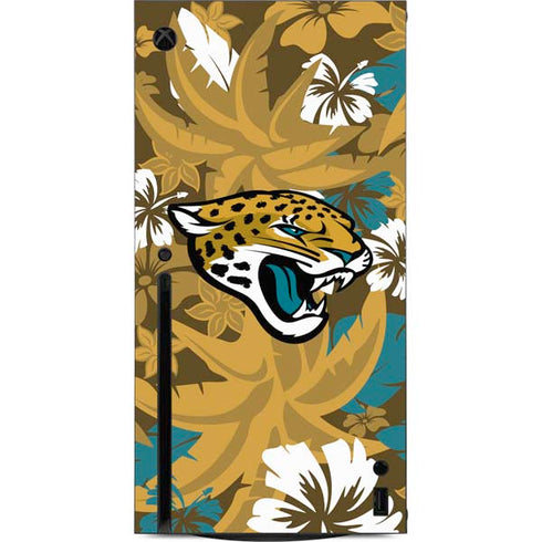 NFL Jacksonville Jaguars Tropical Print Xbox Series X Console Skin
