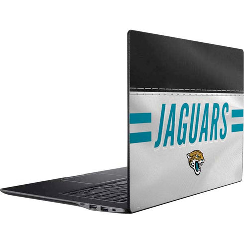 NFL Jacksonville Jaguars White Striped Ativ Book 9 (15.6in 2014) Skin