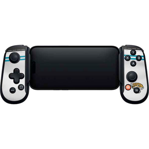 NFL Jacksonville Jaguars White Striped Backbone One for iPhone Game Controller Skin