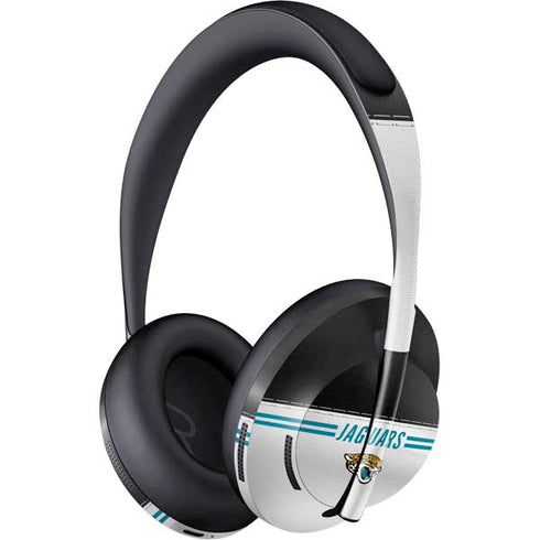NFL Jacksonville Jaguars White Striped Bose Noise Cancelling Headphones 700 Skin