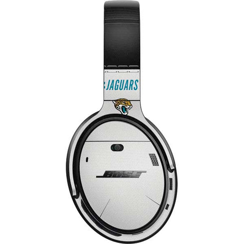 NFL Jacksonville Jaguars White Striped Bose QuietComfort 35 Headphones Skin