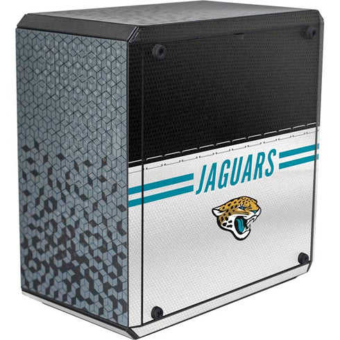 NFL Jacksonville Jaguars White Striped Cooler Master MasterBox Q300L Mini Tower Skin