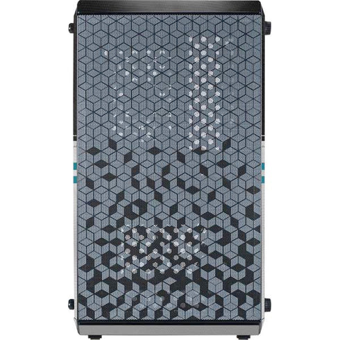 NFL Jacksonville Jaguars White Striped Cooler Master MasterBox Q300L Mini Tower Skin