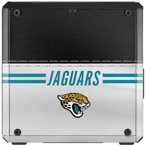 NFL Jacksonville Jaguars White Striped Cooler Master MasterBox Q300L Mini Tower Skin