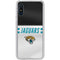 NFL Jacksonville Jaguars White Striped Galaxy A10e Clear Case