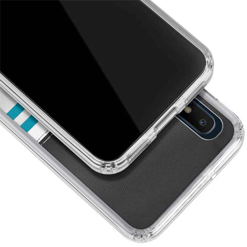 NFL Jacksonville Jaguars White Striped Galaxy A10e Clear Case