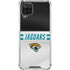 NFL Jacksonville Jaguars White Striped Galaxy A12 Clear Case