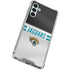 NFL Jacksonville Jaguars White Striped Galaxy A13 5G Clear Case