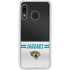 NFL Jacksonville Jaguars White Striped Galaxy A20 Clear Case