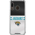 NFL Jacksonville Jaguars White Striped Galaxy A30 Clear Case