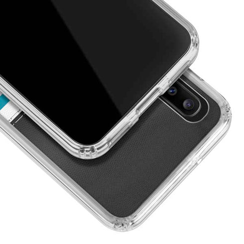 NFL Jacksonville Jaguars White Striped Galaxy A30 Clear Case