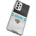 NFL Jacksonville Jaguars White Striped Galaxy A33 5G Clear Case