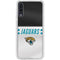 NFL Jacksonville Jaguars White Striped Galaxy A50 Clear Case
