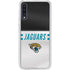 NFL Jacksonville Jaguars White Striped Galaxy A50 Clear Case
