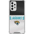 NFL Jacksonville Jaguars White Striped Galaxy A53 5G Clear Case