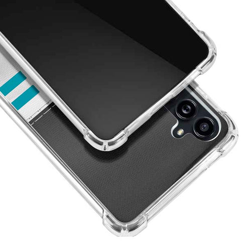 NFL Jacksonville Jaguars White Striped Galaxy A54 5G Clear Case