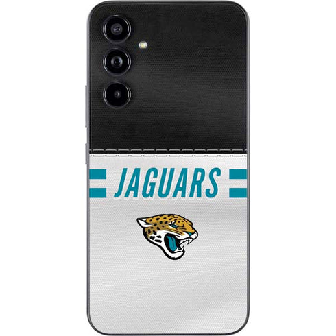 NFL Jacksonville Jaguars White Striped Galaxy A54 5G Skin