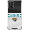 NFL Jacksonville Jaguars White Striped Galaxy A72 5G Clear Case