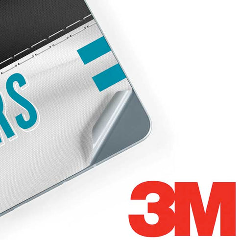 NFL Jacksonville Jaguars White Striped Galaxy Book 12in Skin