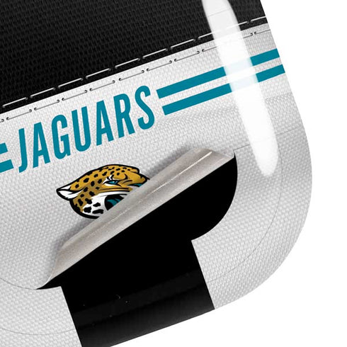 NFL Jacksonville Jaguars White Striped Galaxy Buds Pro Skin