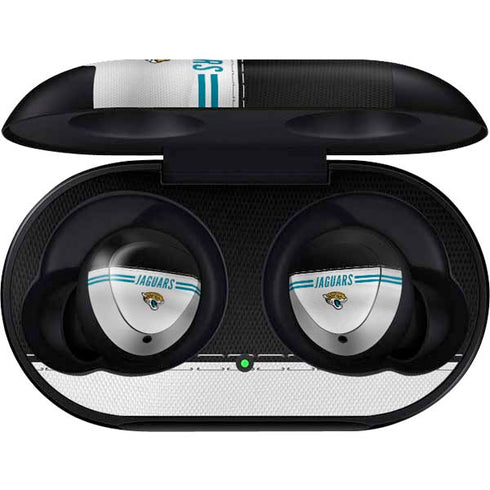 NFL Jacksonville Jaguars White Striped Galaxy Buds Skin
